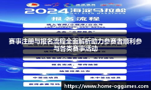 赛事注册与报名流程全面解析助力参赛者顺利参与各类赛事活动